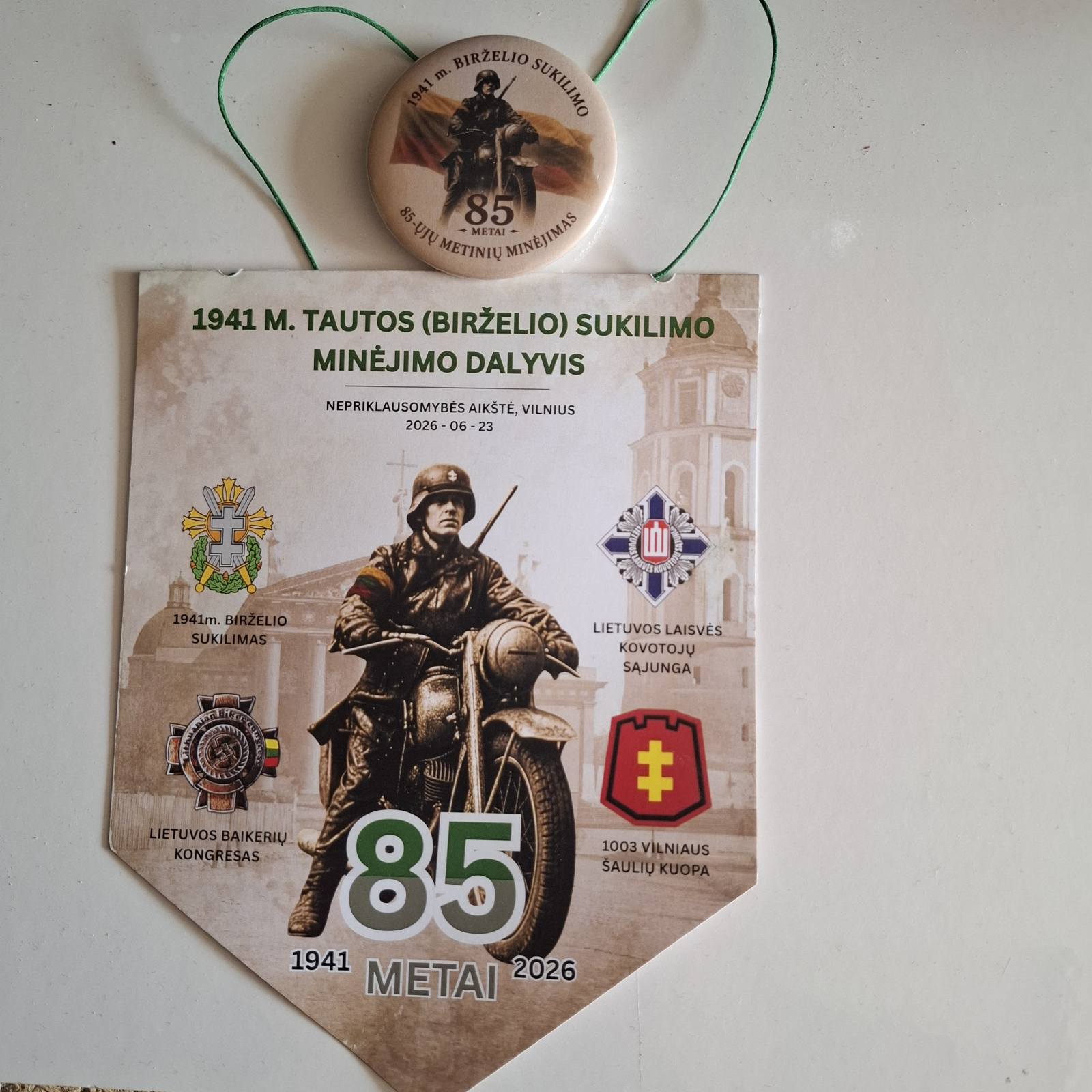 Birželio sukilimo 85-ųjų metinių minėjimas